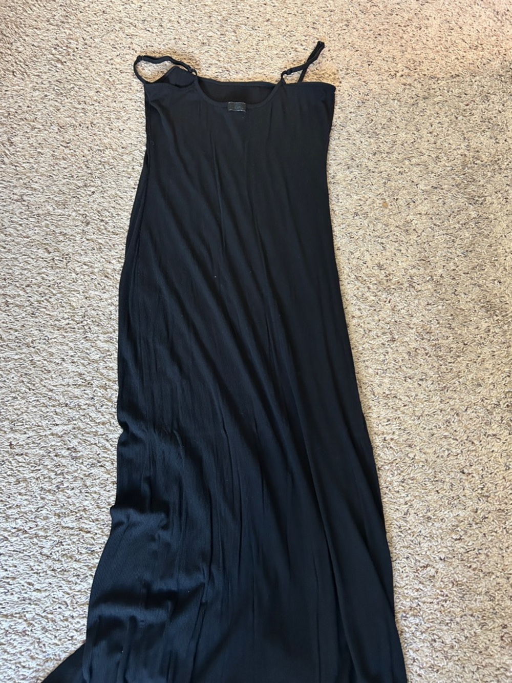 SKIMS Black Maxi dress with Adjustable Spaghetti Straps - Picture 5 of 5